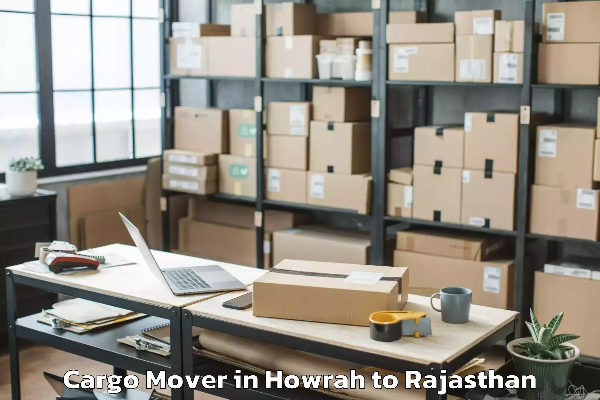 Top Howrah to Padampur Sri Ganganagar Cargo Mover Available